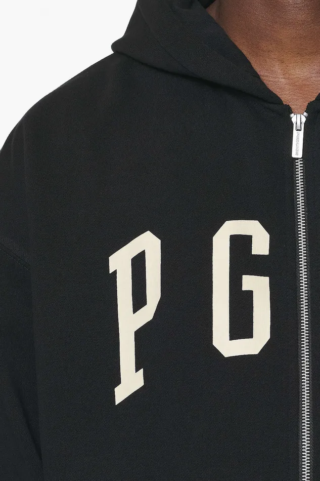 Men Pegador Hoodies Layton Oversized Sweat Jacket Vintage Washed Onyx Black Men Pegador Hoodies Layton Oversized Sweat Jacket Vintage Washed Onyx Black