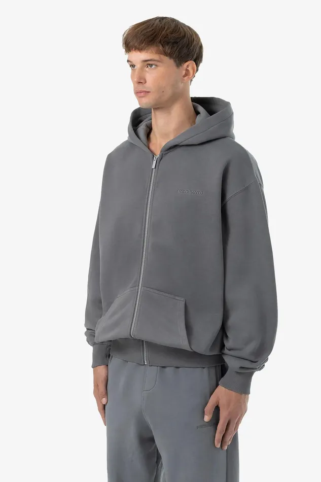 Men Pegador Hoodies Logo Oversized Sweat Jacket Vintage Grey Grey Men Pegador Hoodies Logo Oversized Sweat Jacket Vintage Grey Grey