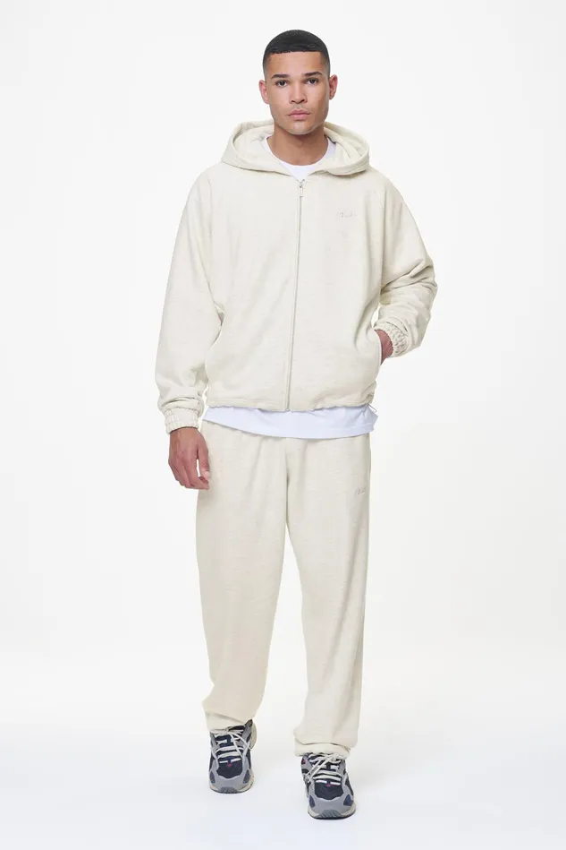 Men Pegador Hoodies Winds Terry Raglan Sweat Jacket Cream Melange Men Pegador Hoodies Winds Terry Raglan Sweat Jacket Cream Melange