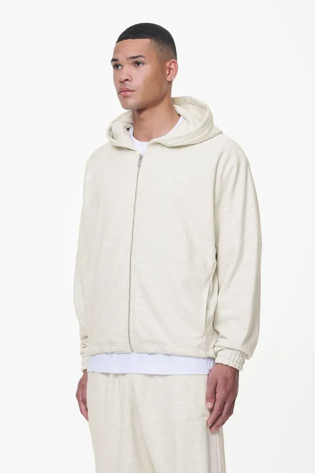 Men Pegador Hoodies Winds Terry Raglan Sweat Jacket Cream Melange Men Pegador Hoodies Winds Terry Raglan Sweat Jacket Cream Melange
