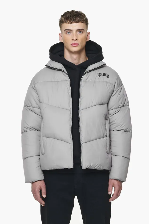Men Pegador Jacken Spiller Puffer Jacket Rock Grey