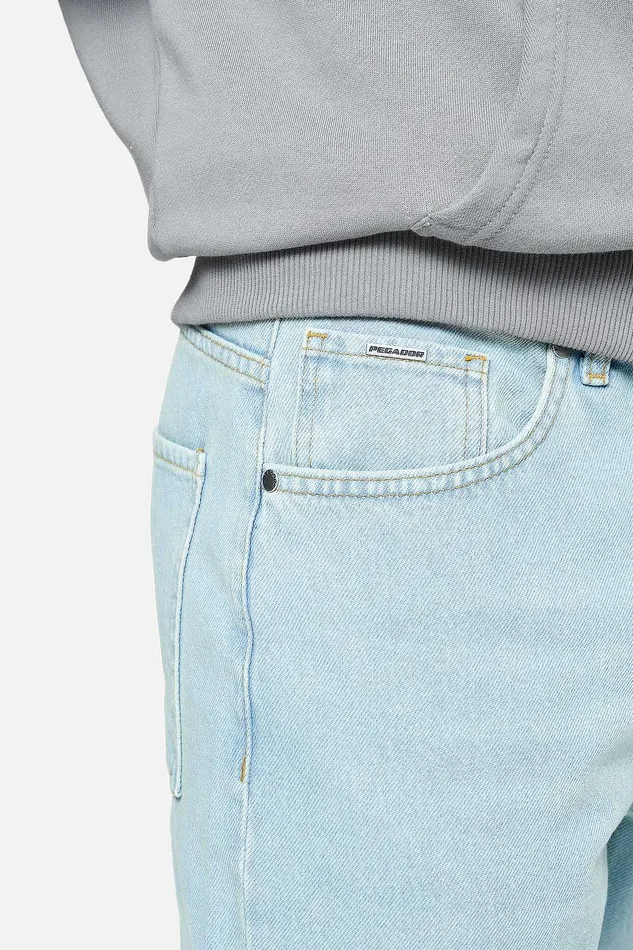 Men Pegador Jeans Baures Straight Jeans Sand Washed Blue Men Pegador Jeans Baures Straight Jeans Sand Washed Blue