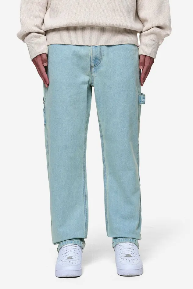 Men Pegador Jeans Daule Baggy Workwear Jeans Sand Washed Blue Men Pegador Jeans Daule Baggy Workwear Jeans Sand Washed Blue