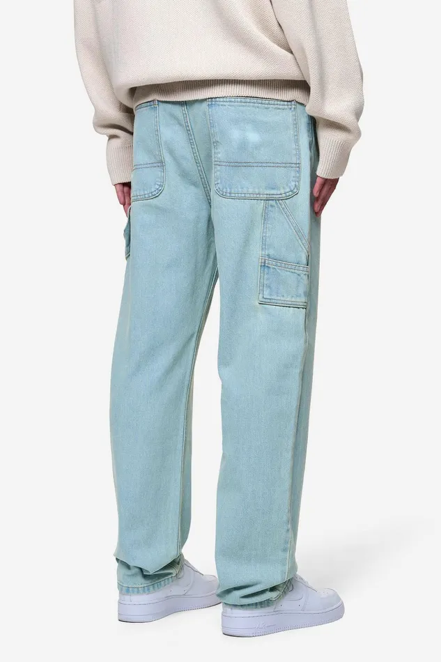 Men Pegador Jeans Daule Baggy Workwear Jeans Sand Washed Blue Men Pegador Jeans Daule Baggy Workwear Jeans Sand Washed Blue