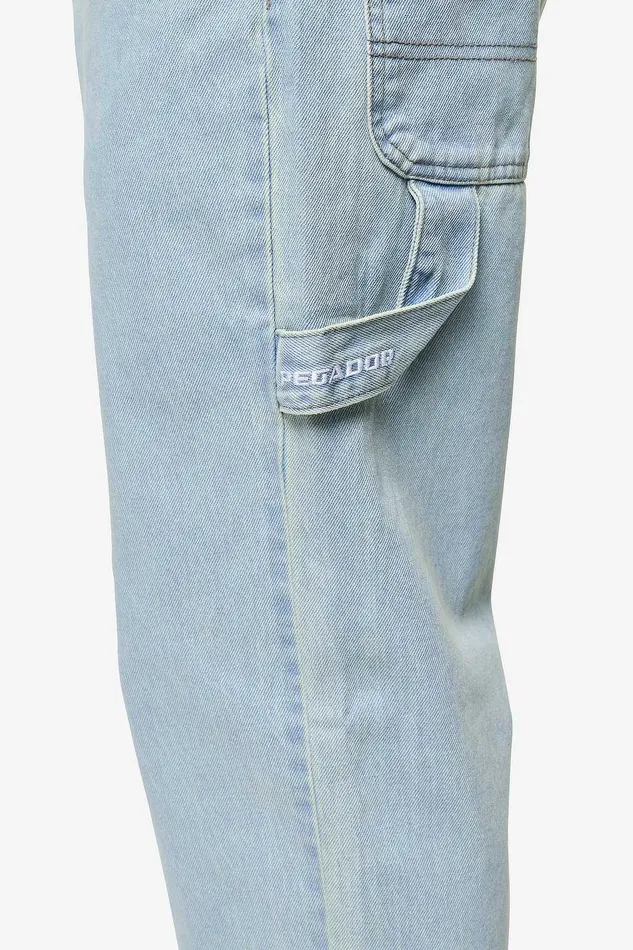 Men Pegador Jeans Daule Baggy Workwear Jeans Sand Washed Blue Men Pegador Jeans Daule Baggy Workwear Jeans Sand Washed Blue