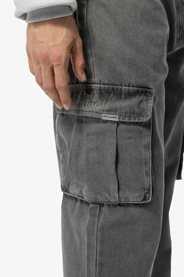 Men Pegador Jeans Dawes Cargo Baggy Jeans Washed Grey Men Pegador Jeans Dawes Cargo Baggy Jeans Washed Grey