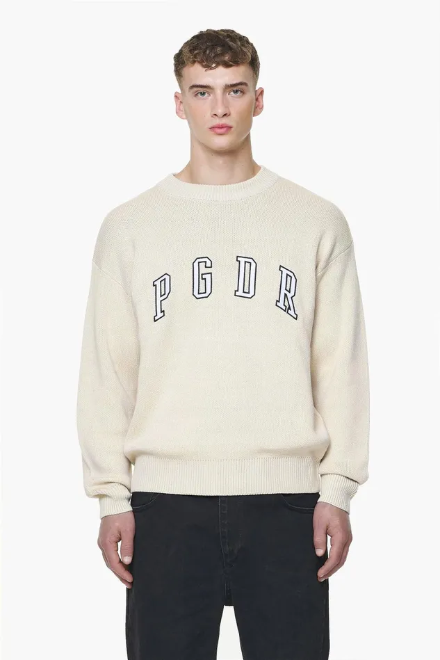 Men Pegador Knitwear Spear Knit Sweater Kingdom Beige