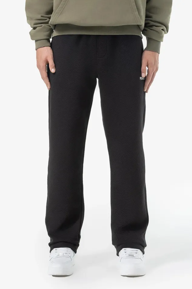 Men Pegador Pants and Joggers Veal Wide Structured Pants Black