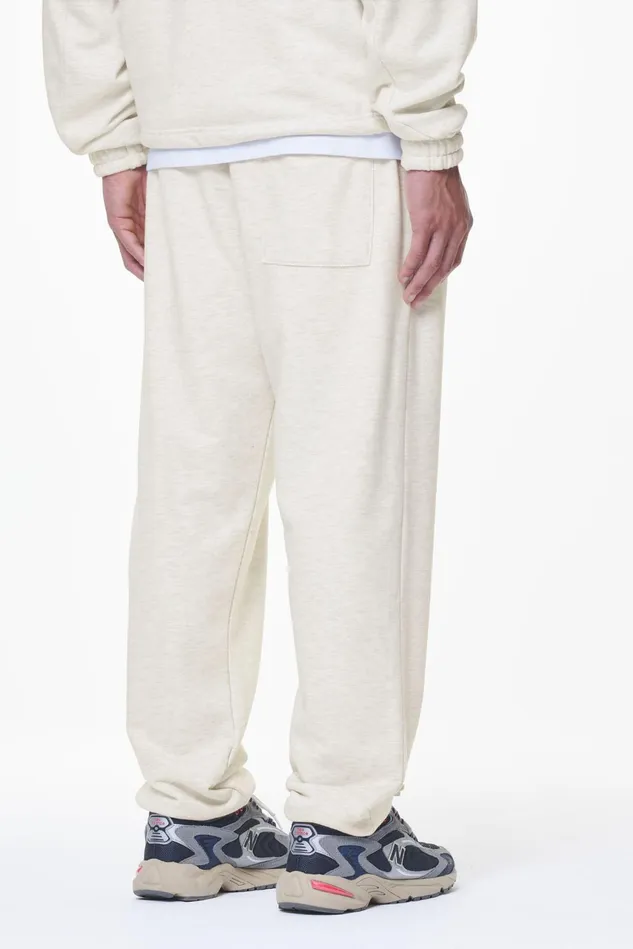Men Pegador Pants and Joggers Winds Terry Heavy Sweat Pants Cream Melange Men Pegador Pants and Joggers Winds Terry Heavy Sweat Pants Cream Melange