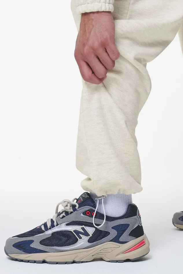 Men Pegador Pants and Joggers Winds Terry Heavy Sweat Pants Cream Melange Men Pegador Pants and Joggers Winds Terry Heavy Sweat Pants Cream Melange