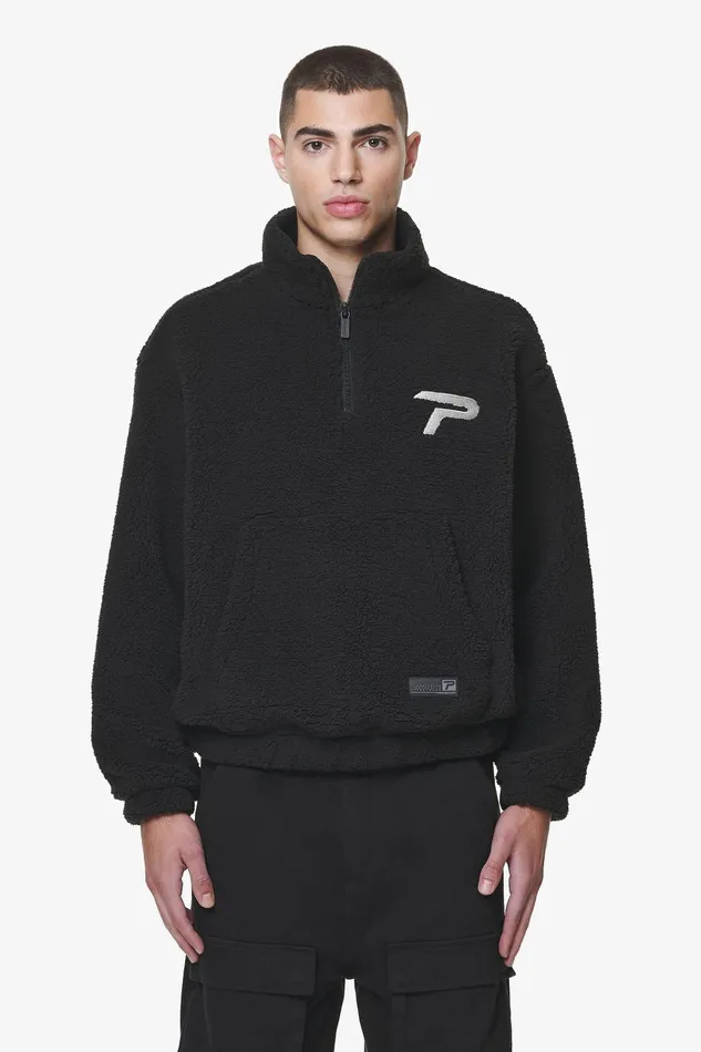 Men Pegador Sweaters Defoe Teddy Halfzip Sweater Black