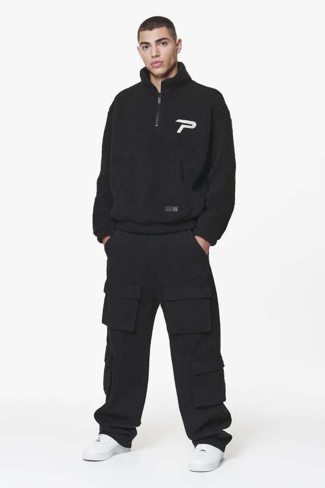 Men Pegador Sweaters Defoe Teddy Halfzip Sweater Black Men Pegador Sweaters Defoe Teddy Halfzip Sweater Black