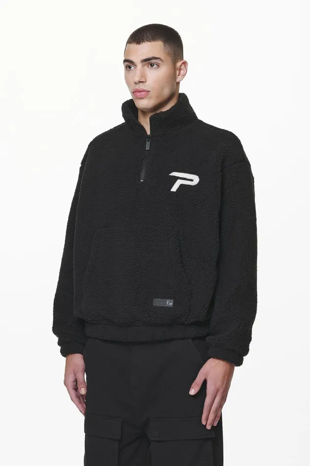 Men Pegador Sweaters Defoe Teddy Halfzip Sweater Black Men Pegador Sweaters Defoe Teddy Halfzip Sweater Black