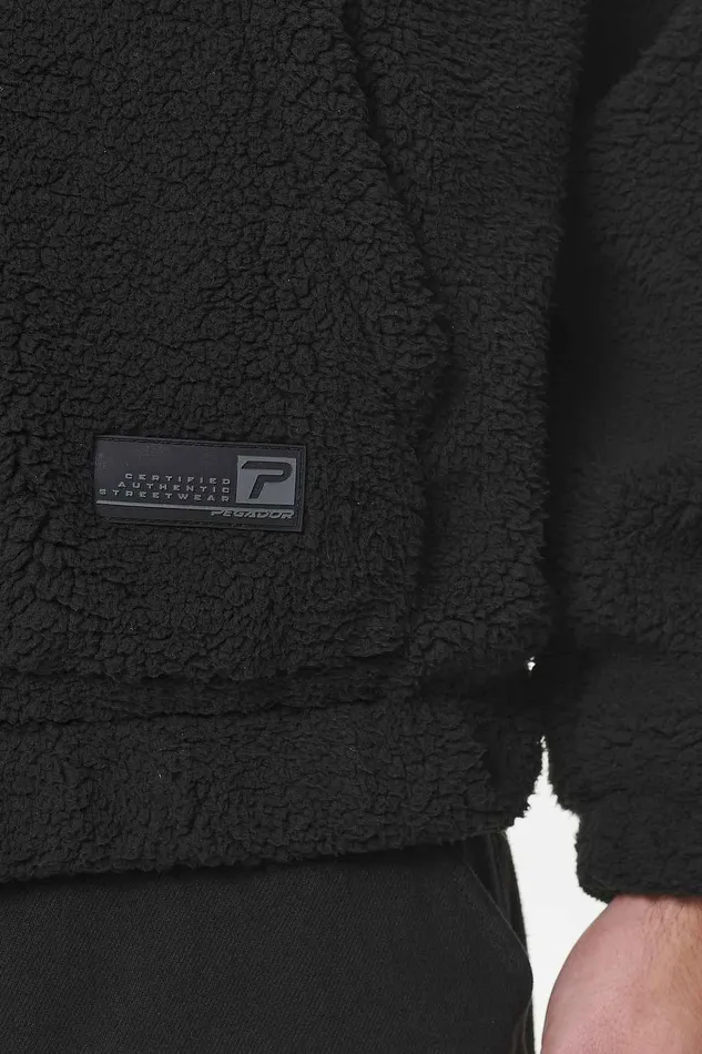Men Pegador Sweaters Defoe Teddy Halfzip Sweater Black Men Pegador Sweaters Defoe Teddy Halfzip Sweater Black