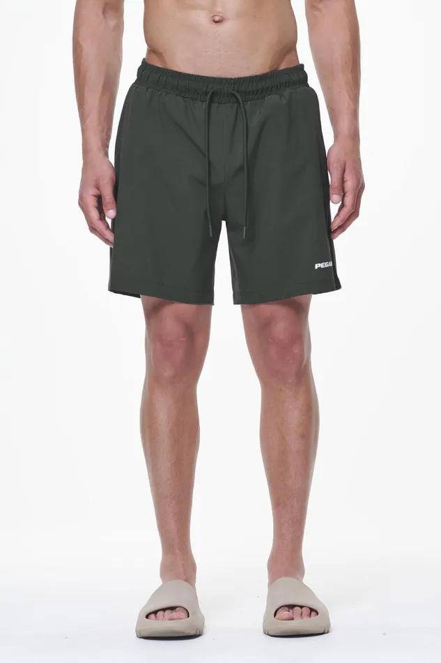 Men Pegador Swim Shorts Logo Swim Shorts Dark Olive