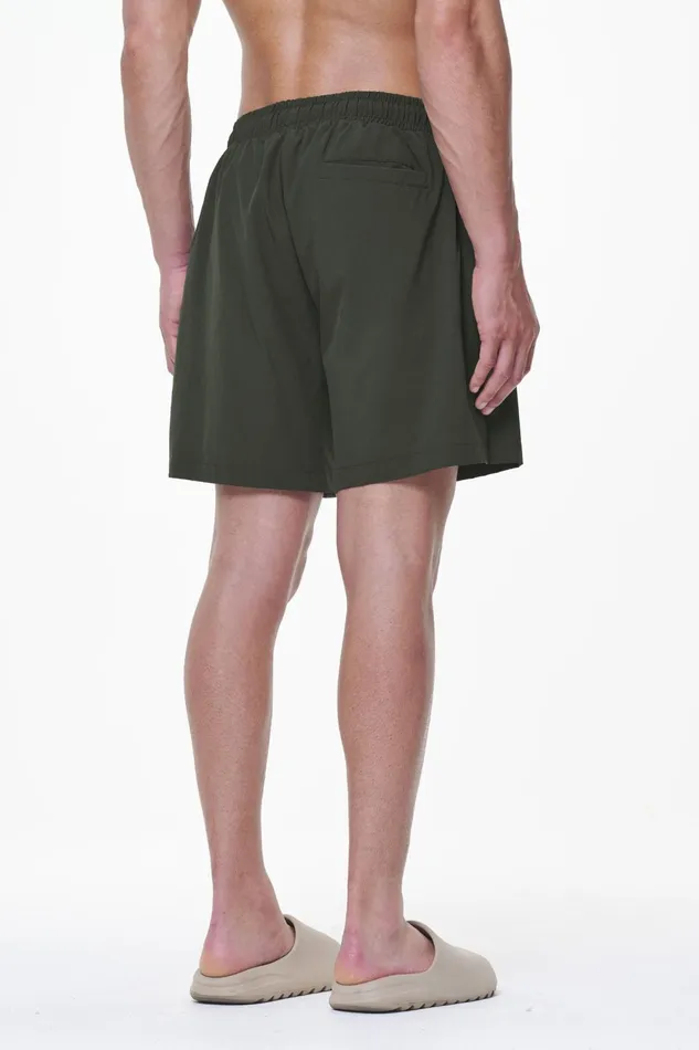 Men Pegador Swim Shorts Logo Swim Shorts Dark Olive Men Pegador Swim Shorts Logo Swim Shorts Dark Olive