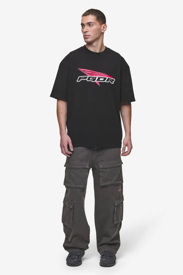 Men Pegador Tees Blamor Oversized Tee Washed Black Men Pegador Tees Blamor Oversized Tee Washed Black
