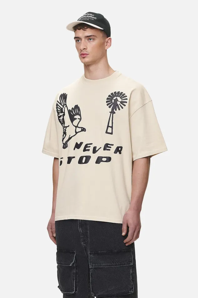 Men Pegador Tees Clayson Boxy Tee Washed Desert Sand Men Pegador Tees Clayson Boxy Tee Washed Desert Sand