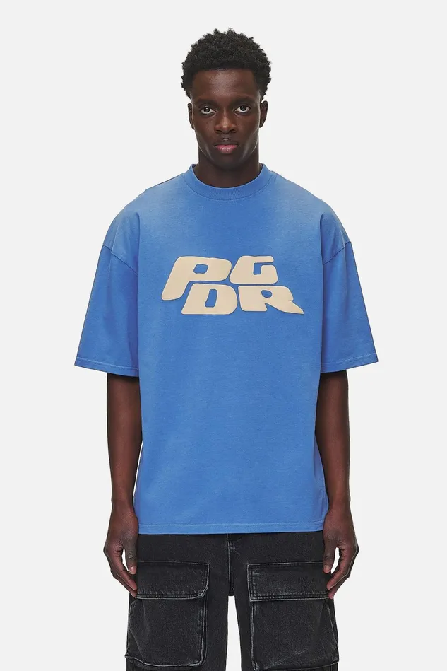 Men Pegador Tees Danico Boxy Tee Washed Retro Blue