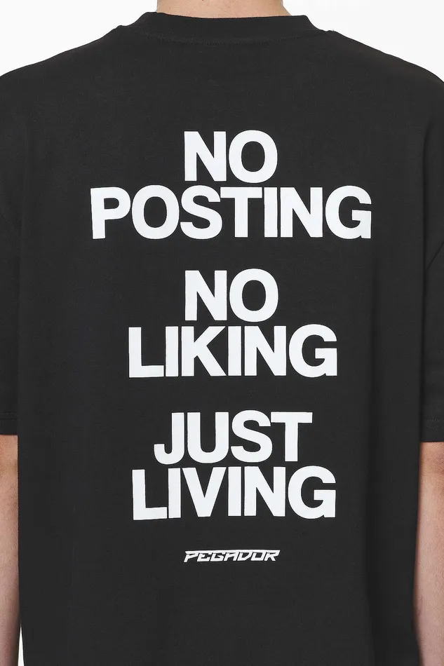 Men Pegador Tees Devon Oversized Tee Black Men Pegador Tees Devon Oversized Tee Black
