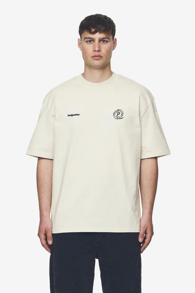 Men Pegador Tees Harlan Oversized Tee Washed Salty Cream Men Pegador Tees Harlan Oversized Tee Washed Salty Cream