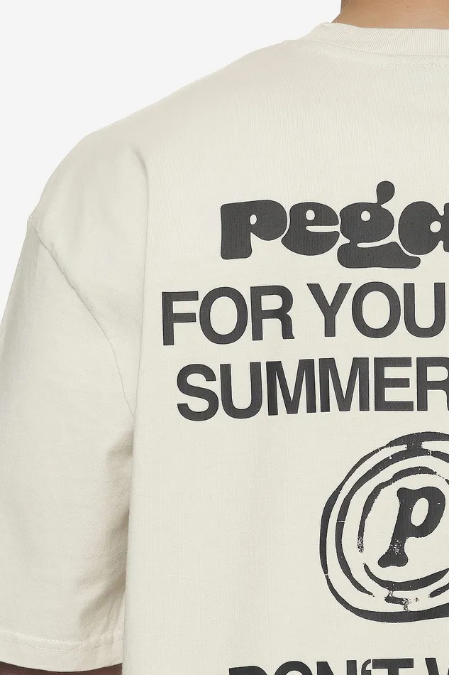 Men Pegador Tees Harlan Oversized Tee Washed Salty Cream Men Pegador Tees Harlan Oversized Tee Washed Salty Cream
