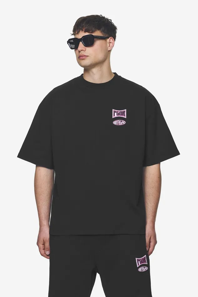 Men Pegador Tees Keyes Terry Boxy Tee Washed Black