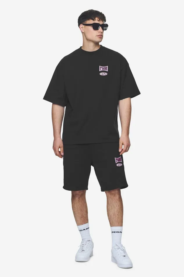Men Pegador Tees Keyes Terry Boxy Tee Washed Black Men Pegador Tees Keyes Terry Boxy Tee Washed Black
