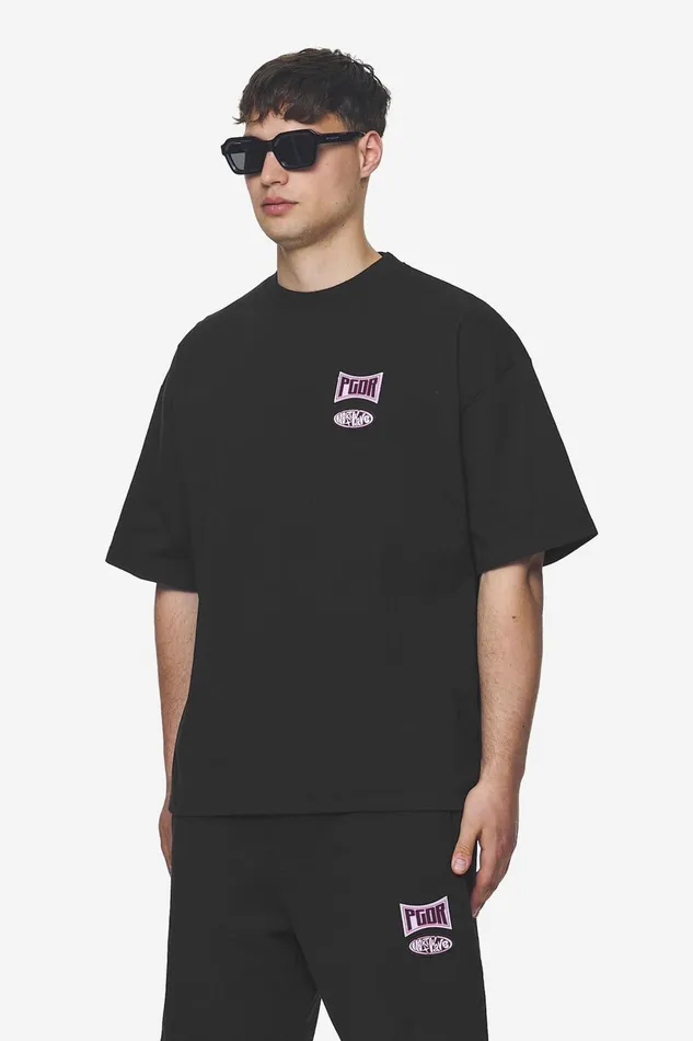 Men Pegador Tees Keyes Terry Boxy Tee Washed Black Men Pegador Tees Keyes Terry Boxy Tee Washed Black
