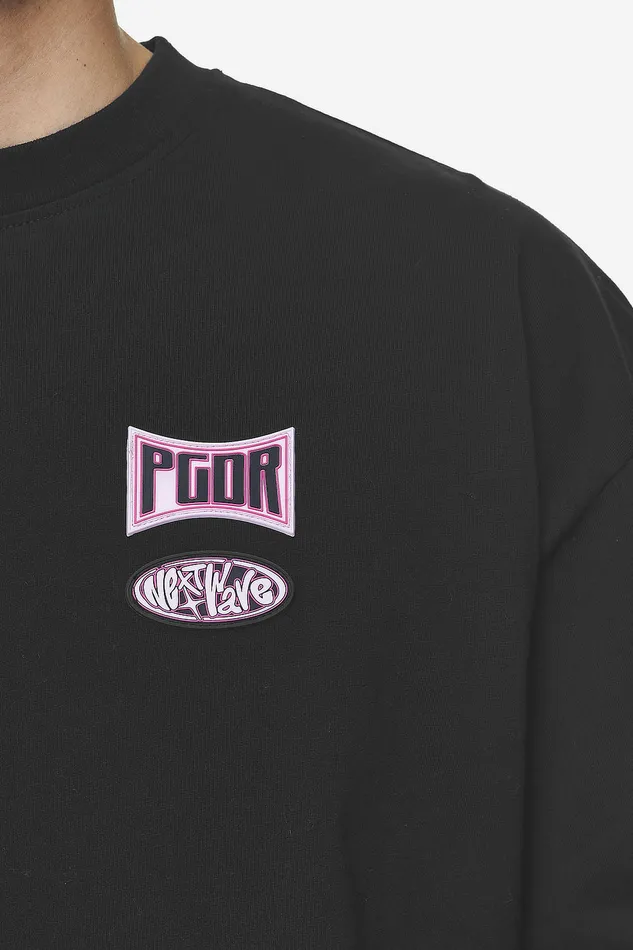 Men Pegador Tees Keyes Terry Boxy Tee Washed Black Men Pegador Tees Keyes Terry Boxy Tee Washed Black