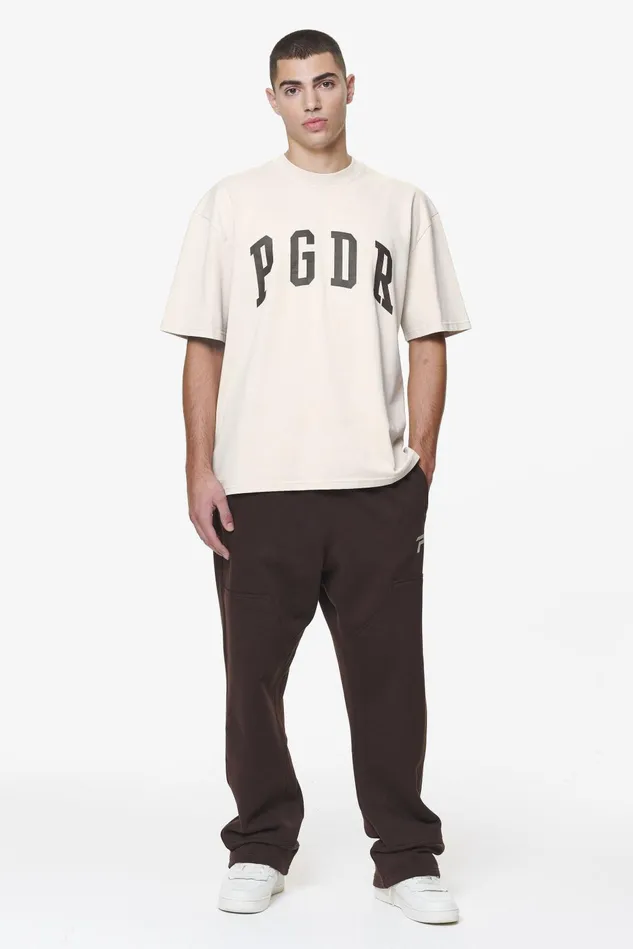 Men Pegador Tees Layton Oversized Tee Washed Dust Cream Men Pegador Tees Layton Oversized Tee Washed Dust Cream