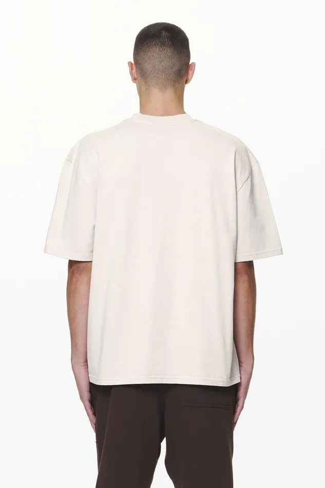 Men Pegador Tees Layton Oversized Tee Washed Dust Cream Men Pegador Tees Layton Oversized Tee Washed Dust Cream
