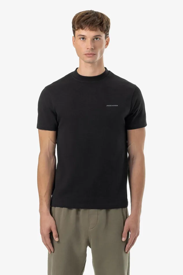 Men Pegador Tees Logo Slim Tee Washed Black Dark Grey Gum
