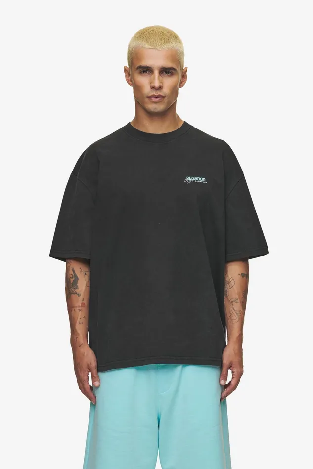 Men Pegador Tees Patino Oversized Tee Vintage Black Men Pegador Tees Patino Oversized Tee Vintage Black