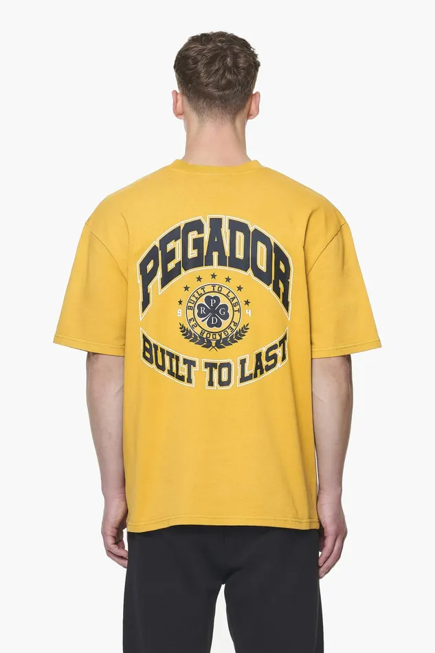 Men Pegador Tees Smith Oversized Tee Vintage Washed Mustard