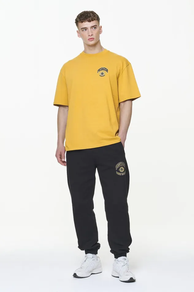 Men Pegador Tees Smith Oversized Tee Vintage Washed Mustard Men Pegador Tees Smith Oversized Tee Vintage Washed Mustard