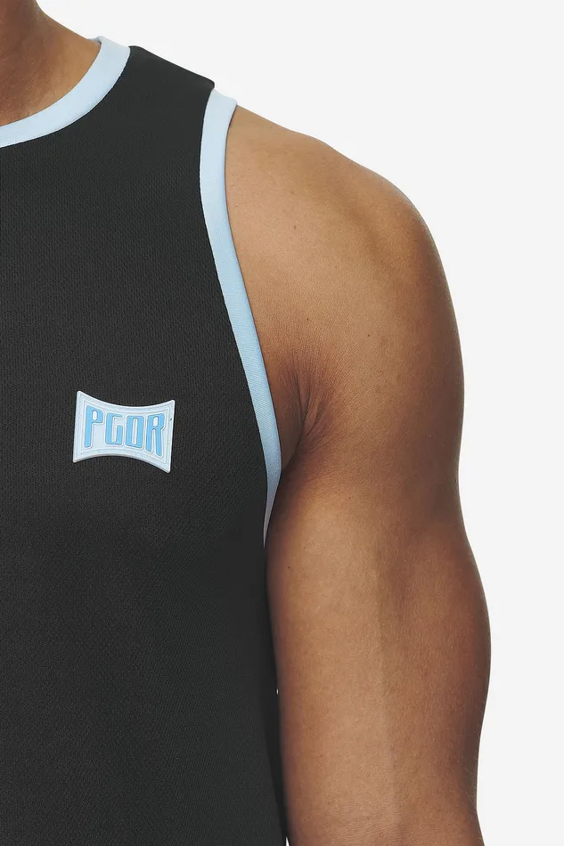 Men Pegador Tees Tulare Mesh Tank Top Black Men Pegador Tees Tulare Mesh Tank Top Black