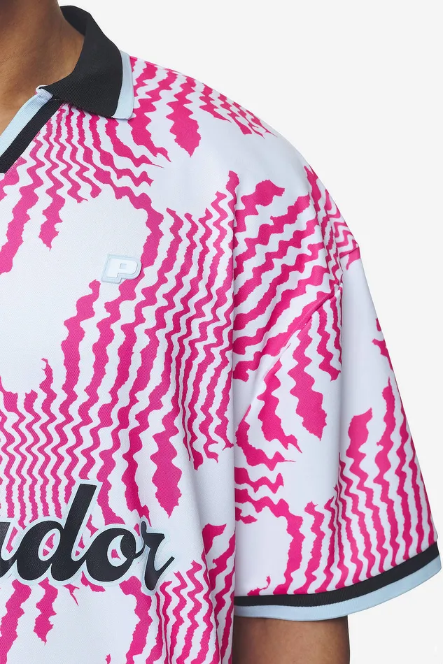 Men Pegador Tees Worden Boxy Trikot White Pink Men Pegador Tees Worden Boxy Trikot White Pink