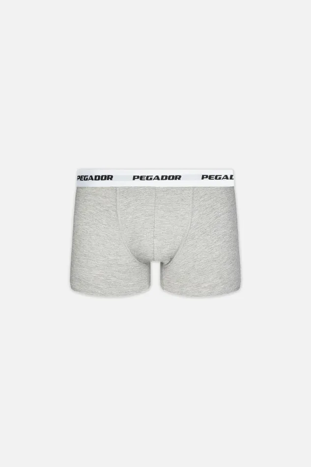 Men Pegador Underwear Ango Boxershorts 3 Pack Grey Melange White Men Pegador Underwear Ango Boxershorts 3 Pack Grey Melange White