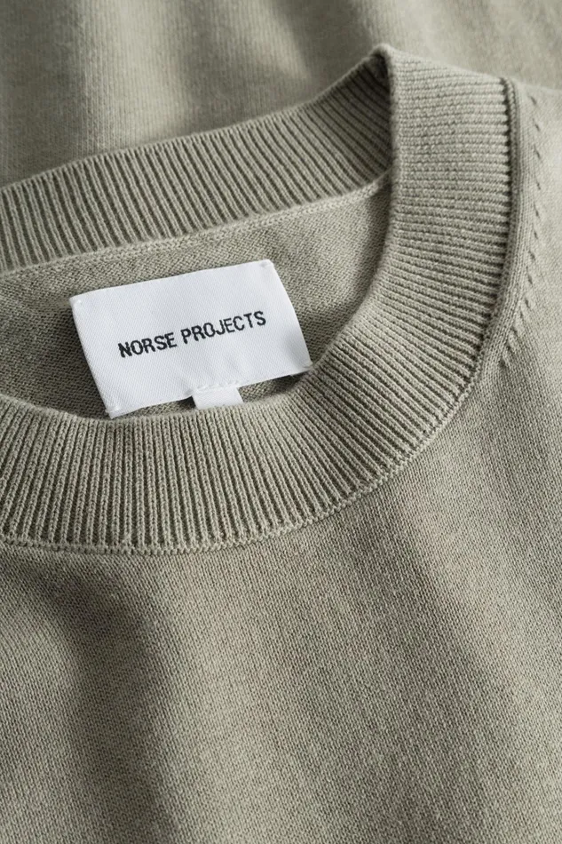 Men Rhys Cotton Linen Tshirt Clay Norse Projects Knitwear