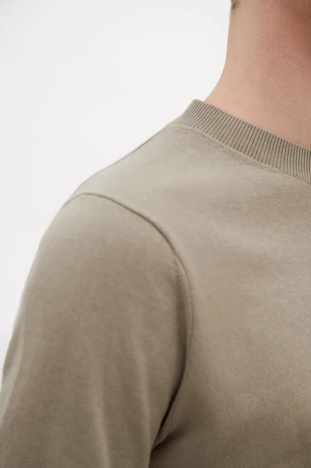 Men Rhys Cotton Linen Tshirt Clay Norse Projects Knitwear