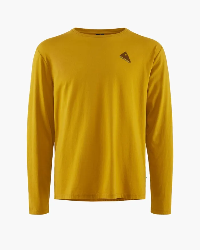Men Runa Verkstad 1990 Long Sleeve Tee Gold Klttermusen TShirts