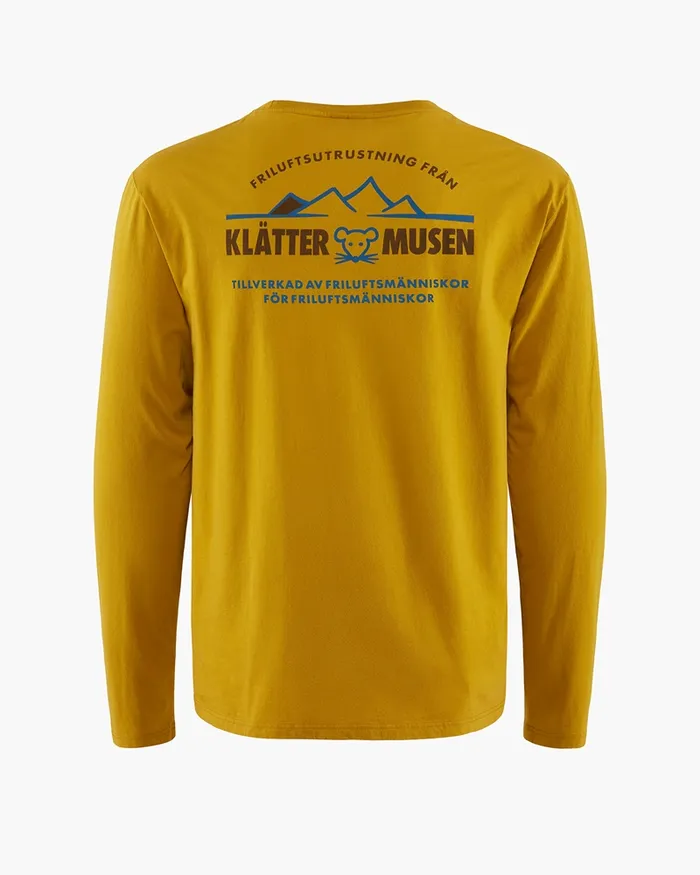 Men Runa Verkstad 1990 Long Sleeve Tee Gold Klttermusen TShirts