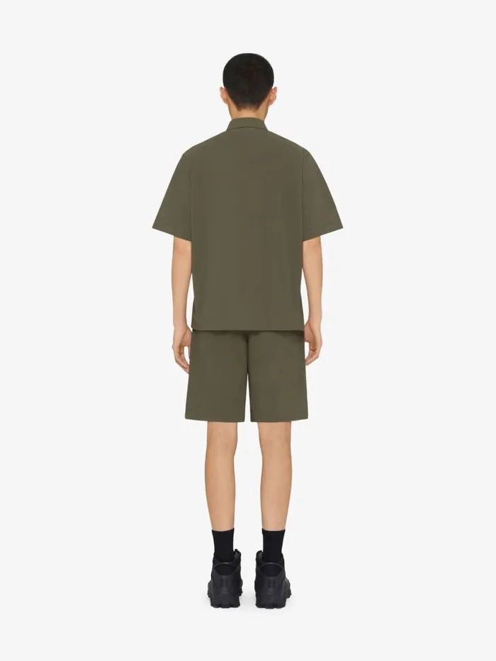 Men Shirts Givenchy Shirt With GIVENCHY Signature Khaki