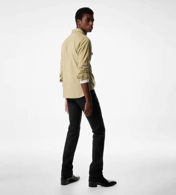 Men Shirts Tom Ford Baby Cord Western Shirt