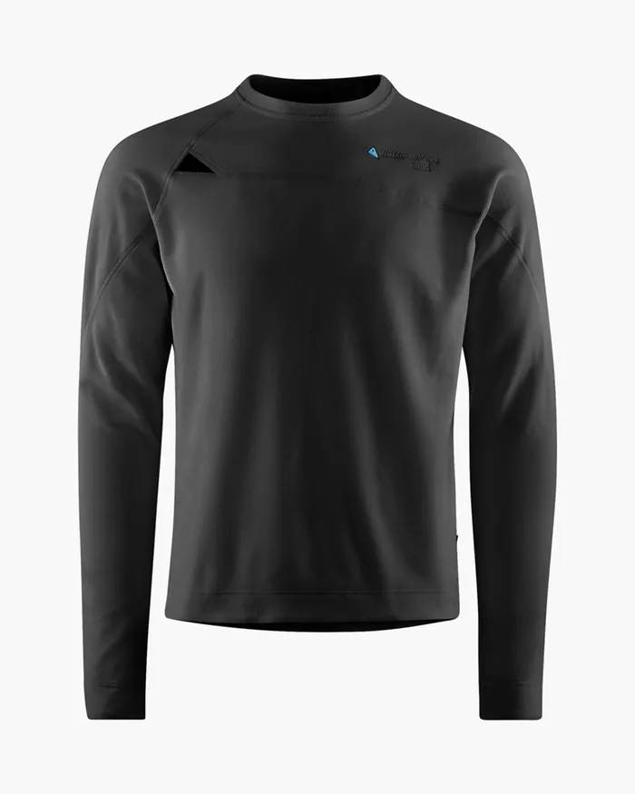Men Sigyn Crew Sweater Raven Klttermusen Fleeces and Sweaters
