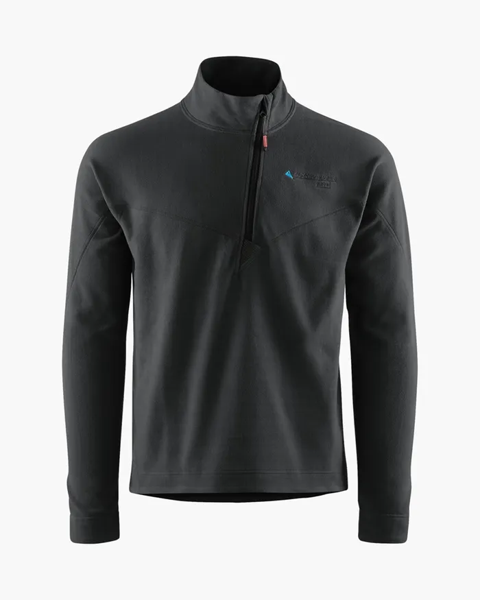 Men Sigyn Half Zip Sweater Raven Klttermusen Fleeces and Sweaters