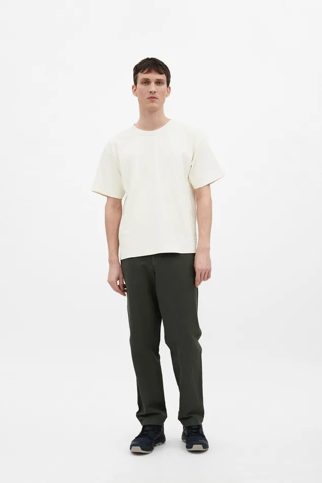 Men Simon Loose Printed TShirt Ecru Norse Projects TShirts