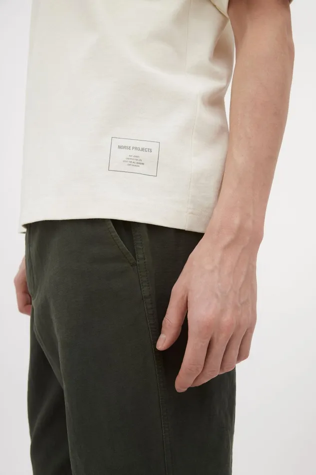 Men Simon Loose Printed TShirt Ecru Norse Projects TShirts