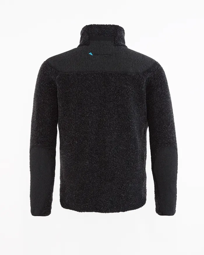 Men Skoll Zip Durable Wool Jacket Charcoal Klttermusen Fleeces and Sweaters